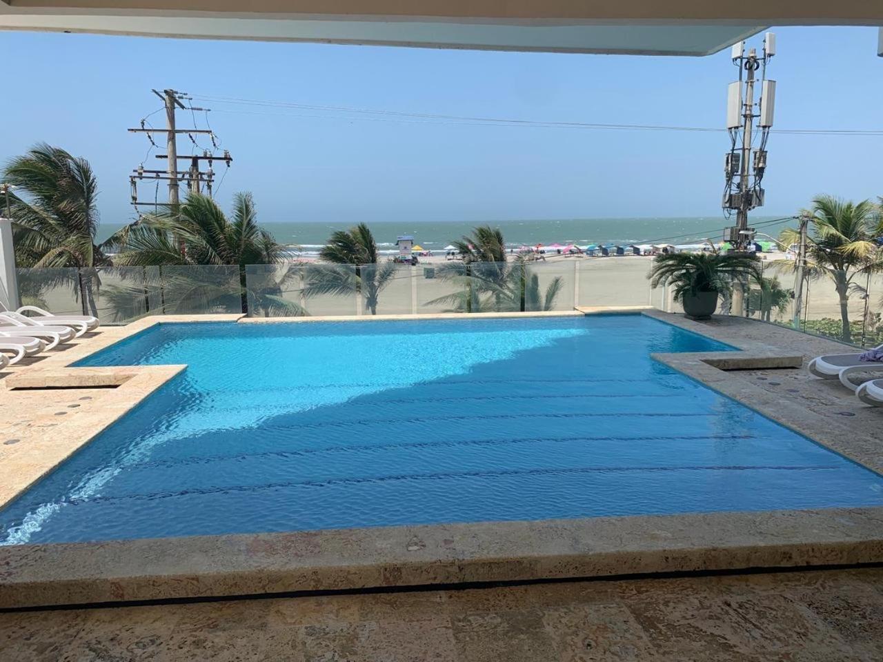 Luxury Apartment, Sector Morros, Vista Y Salida Al Mar Edificio Sunshine Cartagena ภายนอก รูปภาพ