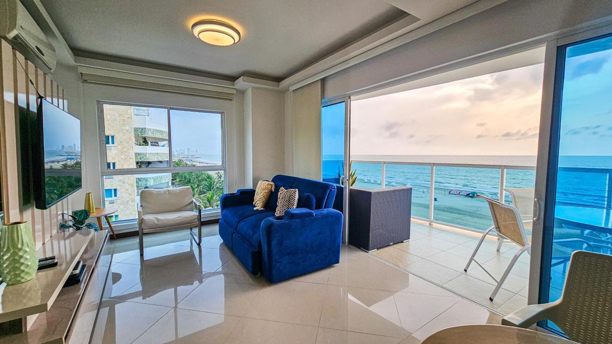 Luxury Apartment, Sector Morros, Vista Y Salida Al Mar Edificio Sunshine Cartagena ภายนอก รูปภาพ