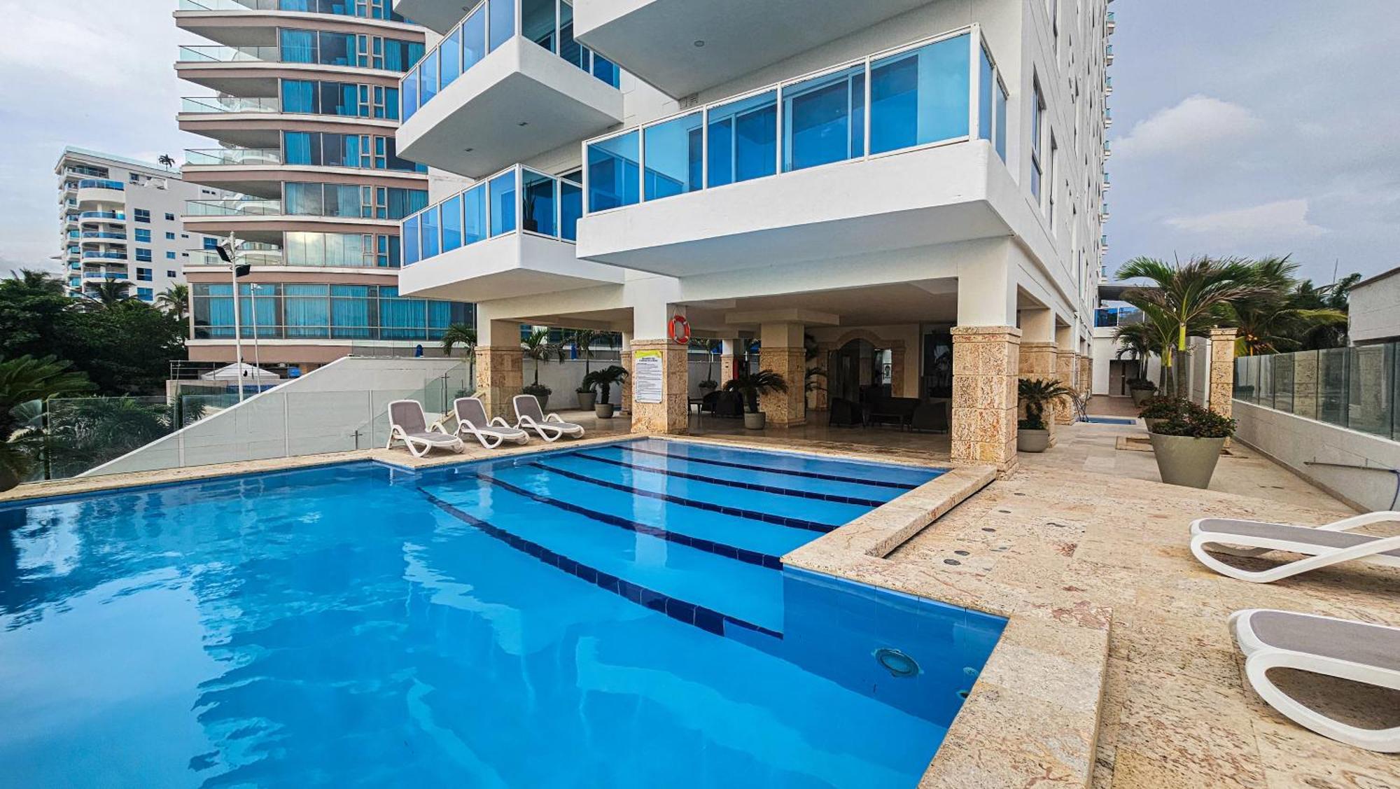 Luxury Apartment, Sector Morros, Vista Y Salida Al Mar Edificio Sunshine Cartagena ภายนอก รูปภาพ